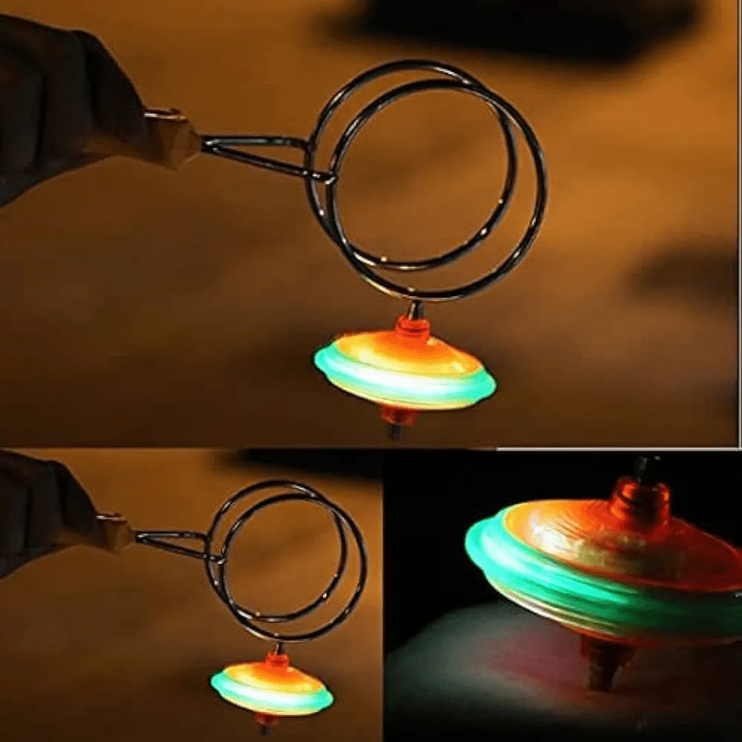 1 Light-Up Gyroscope with colorful LEDs