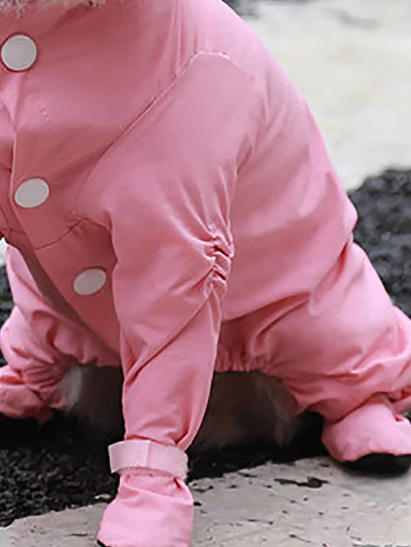 1pc Plain Pet Raincoat