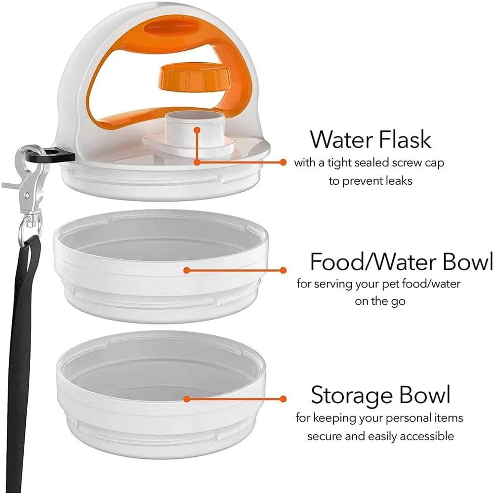 4-in-1 SitStayGo Grab n' Go Pet Dinette and Leash