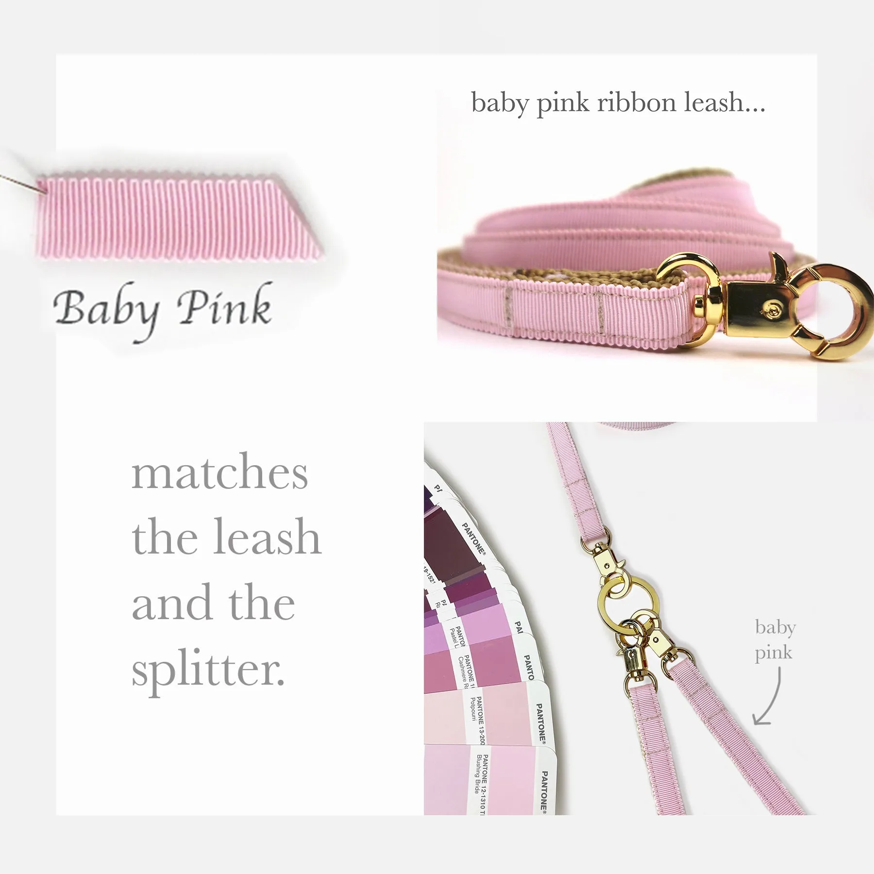 4."Pink Leash Splitter" - Lutii matching leash