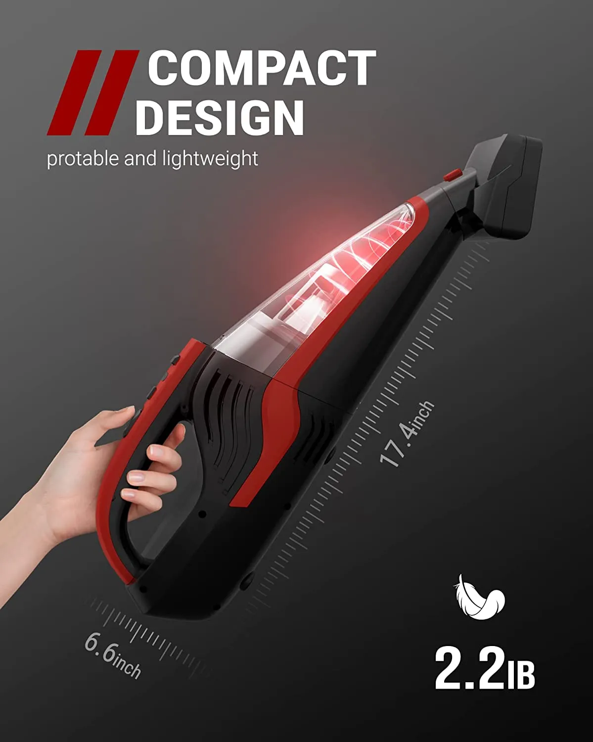 50% off Amazon price! Pet Hair Handheld Vacuum Hand Vacuum Cordless Rechargeable