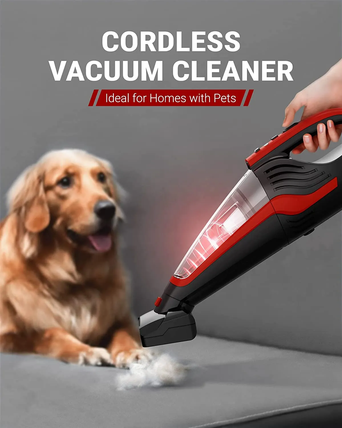 50% off Amazon price! Pet Hair Handheld Vacuum Hand Vacuum Cordless Rechargeable