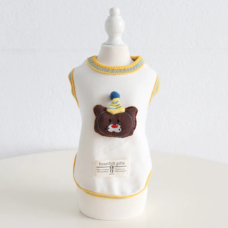 Animal Doll Decor Soft Dog Cat Vest