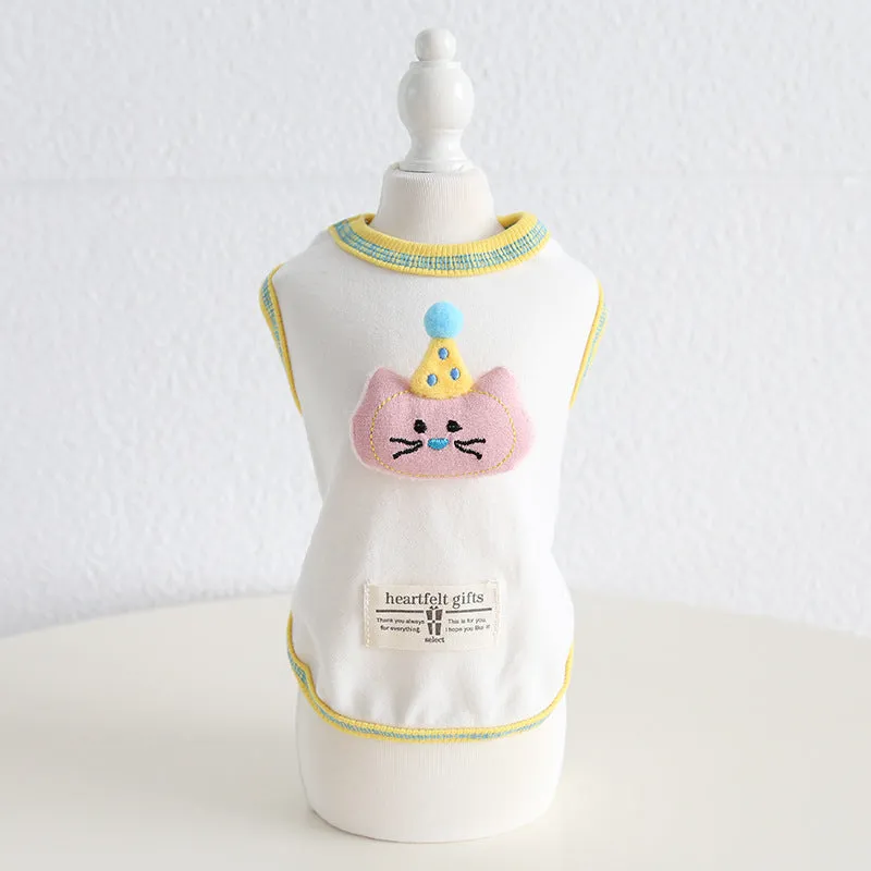 Animal Doll Decor Soft Dog Cat Vest