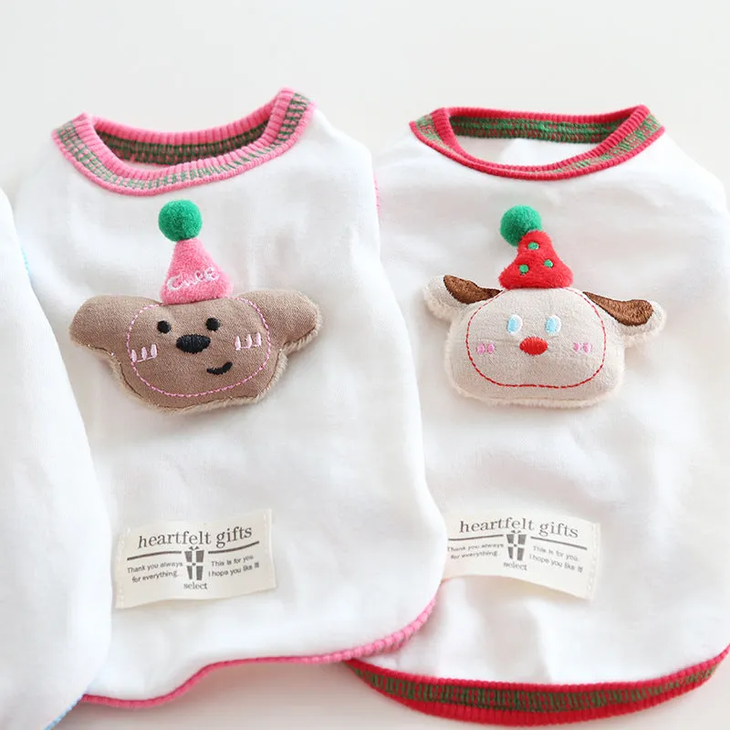 Animal Doll Decor Soft Dog Cat Vest