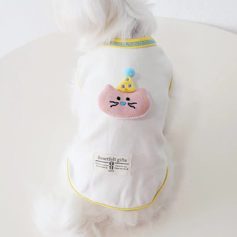 Animal Doll Decor Soft Dog Cat Vest