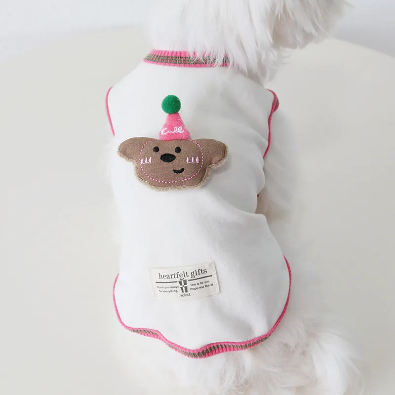 Animal Doll Decor Soft Dog Cat Vest