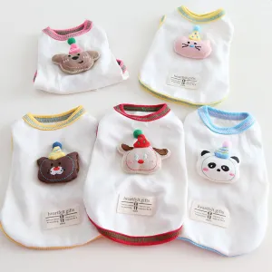 Animal Doll Decor Soft Dog Cat Vest
