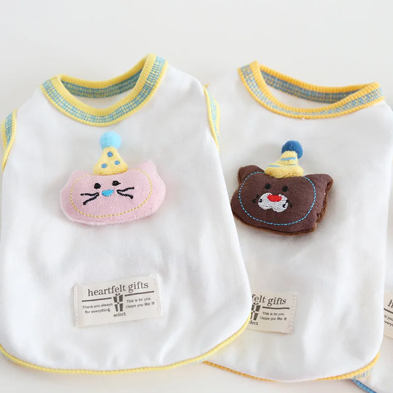 Animal Doll Decor Soft Dog Cat Vest