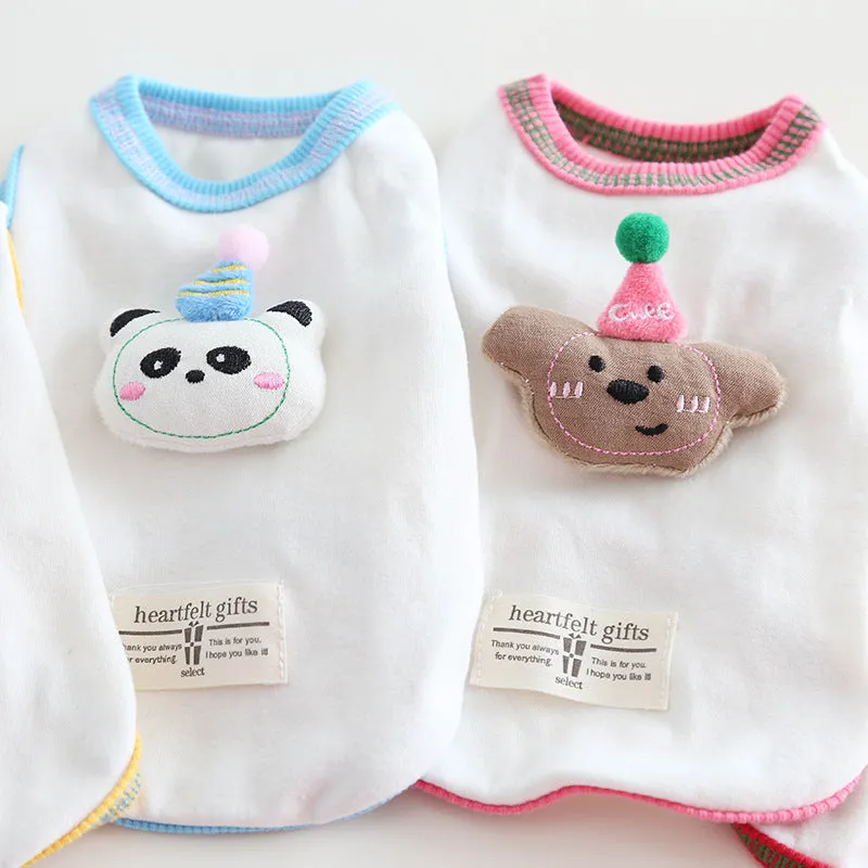 Animal Doll Decor Soft Dog Cat Vest