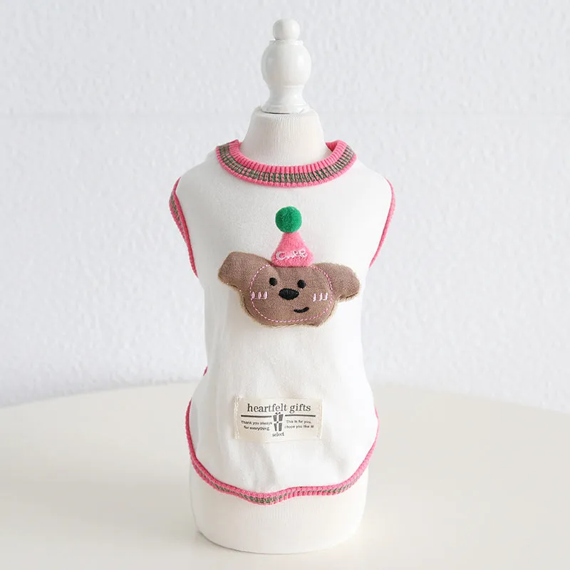 Animal Doll Decor Soft Dog Cat Vest