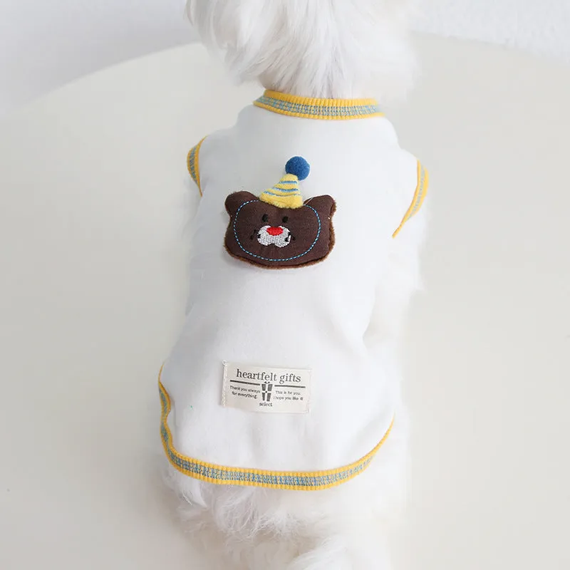 Animal Doll Decor Soft Dog Cat Vest