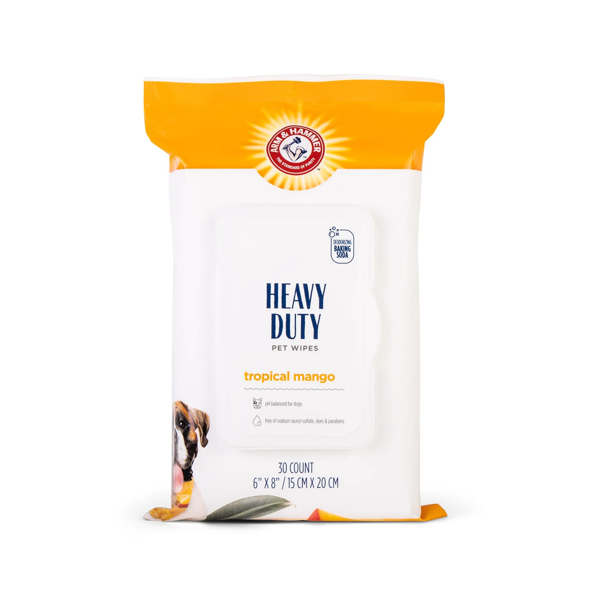 Arm & Hammer Heavy Duty Bathing Wipes for Dogs - 30 ct pouch