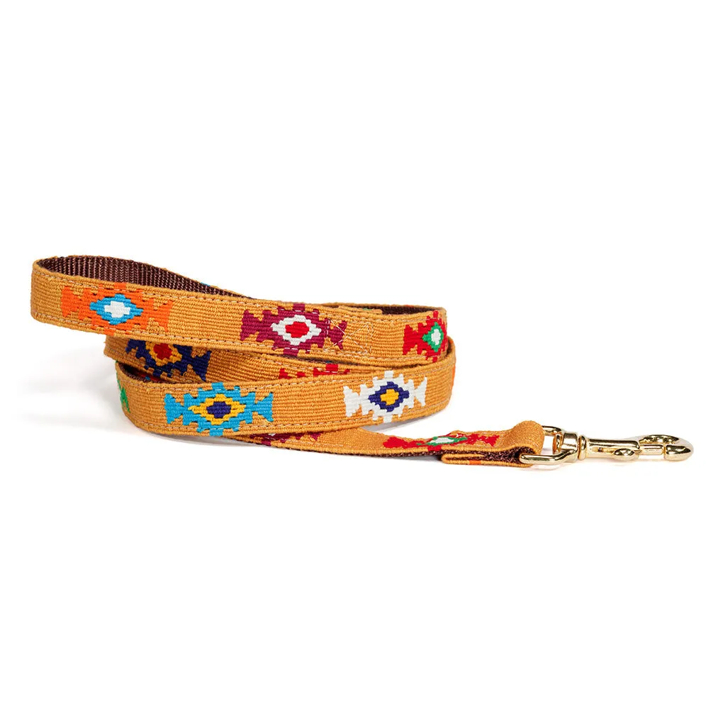 ATWCW God's Eye Gold - Mayan Artisan-Handmade Cat Collars
