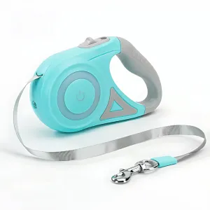 Automatic Retractable LED Dog Leash – Safe Night Walks with One-Hand Control