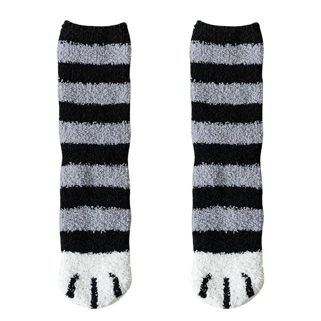 Cartoon White Socks 3d Dog Paw