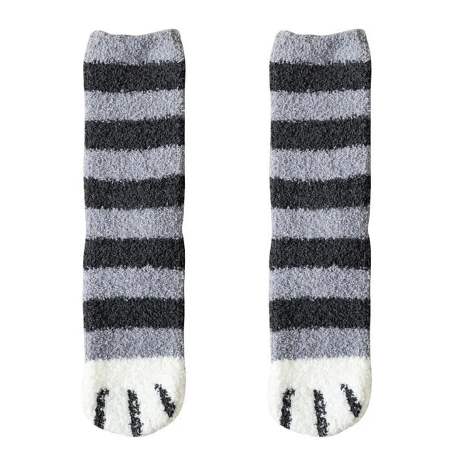 Cartoon White Socks 3d Dog Paw