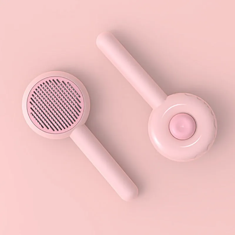 Cat Brush Pet Comb Hair Removes Pet Hair Brush For Cats Dogs Self Cleaning Slicker Brush Removes Tangled Hair Cat Accessories