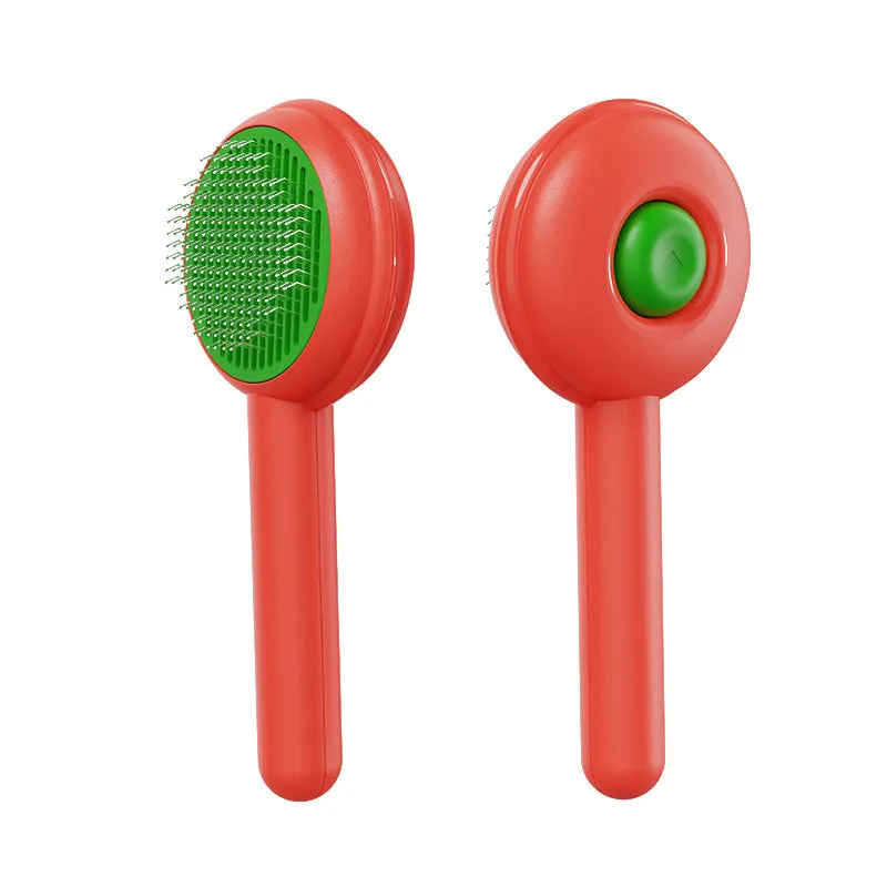 Cat Brush Pet Comb Hair Removes Pet Hair Brush For Cats Dogs Self Cleaning Slicker Brush Removes Tangled Hair Cat Accessories
