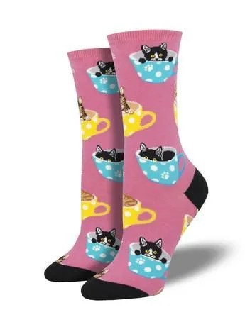 Cat-Feinated Cat Socks (Women's)