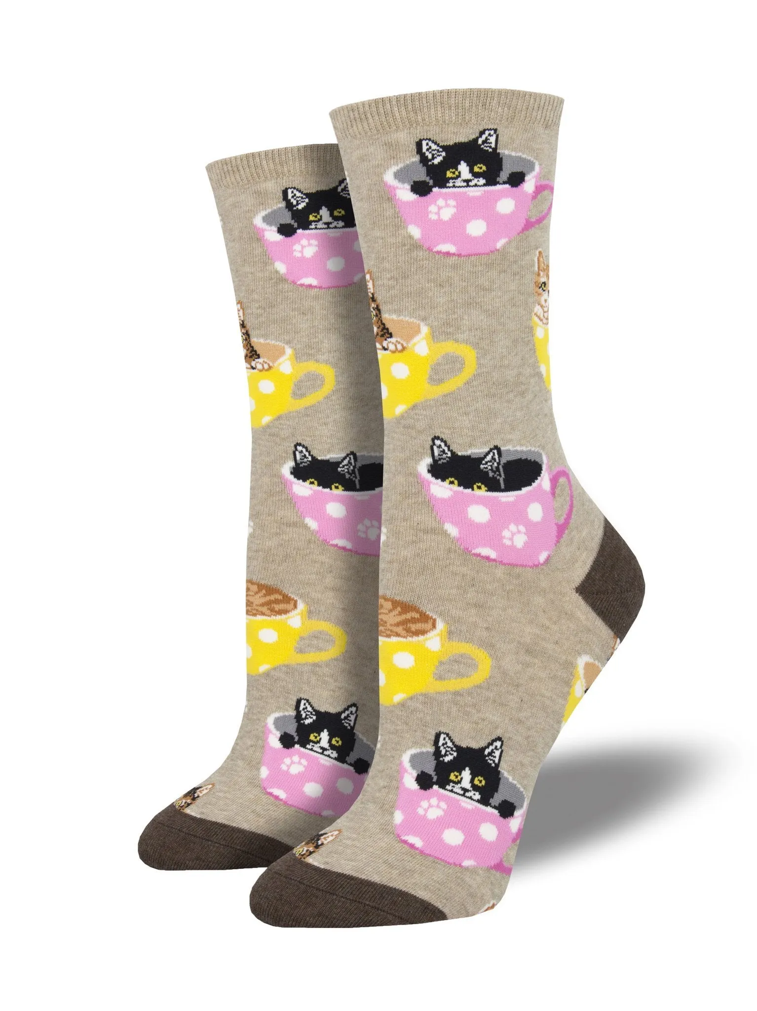 Cat-Feinated Cat Socks (Women's)