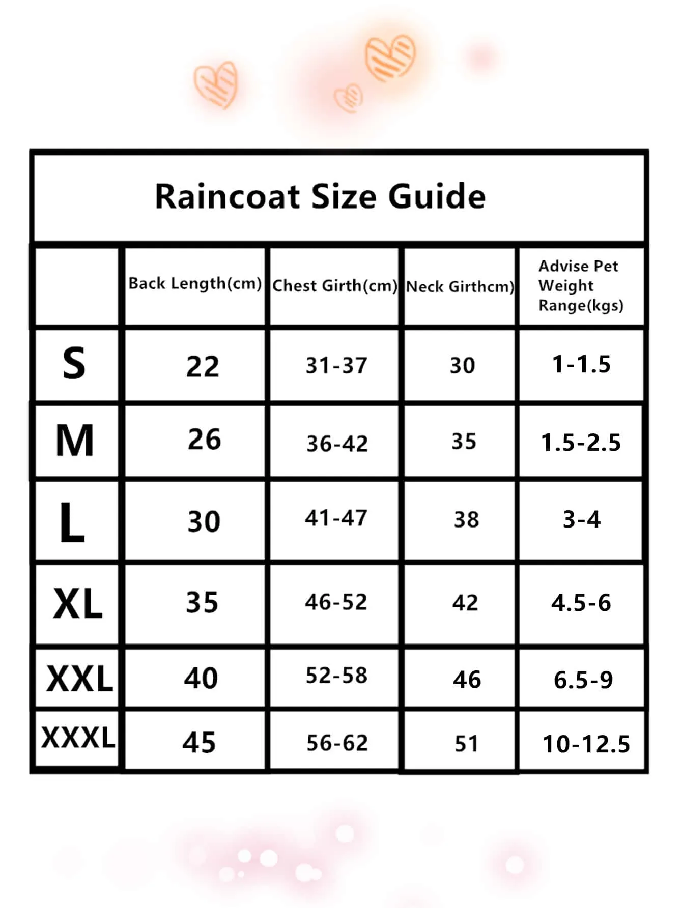 Clear Pet Raincoat