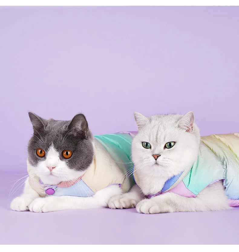 Colorful Pet Vest for Winter Warmth