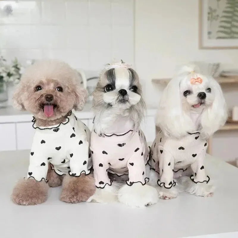 Cozy Embroidered Bear Pet Vest for Winter