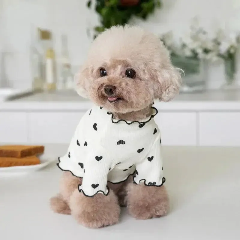 Cozy Embroidered Bear Pet Vest for Winter