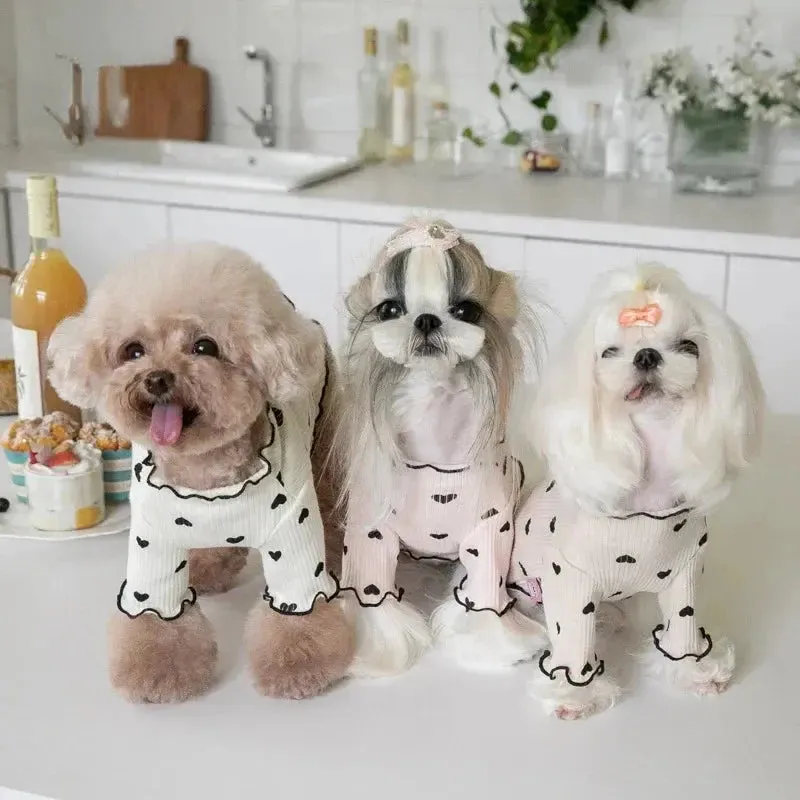 Cozy Embroidered Bear Pet Vest for Winter