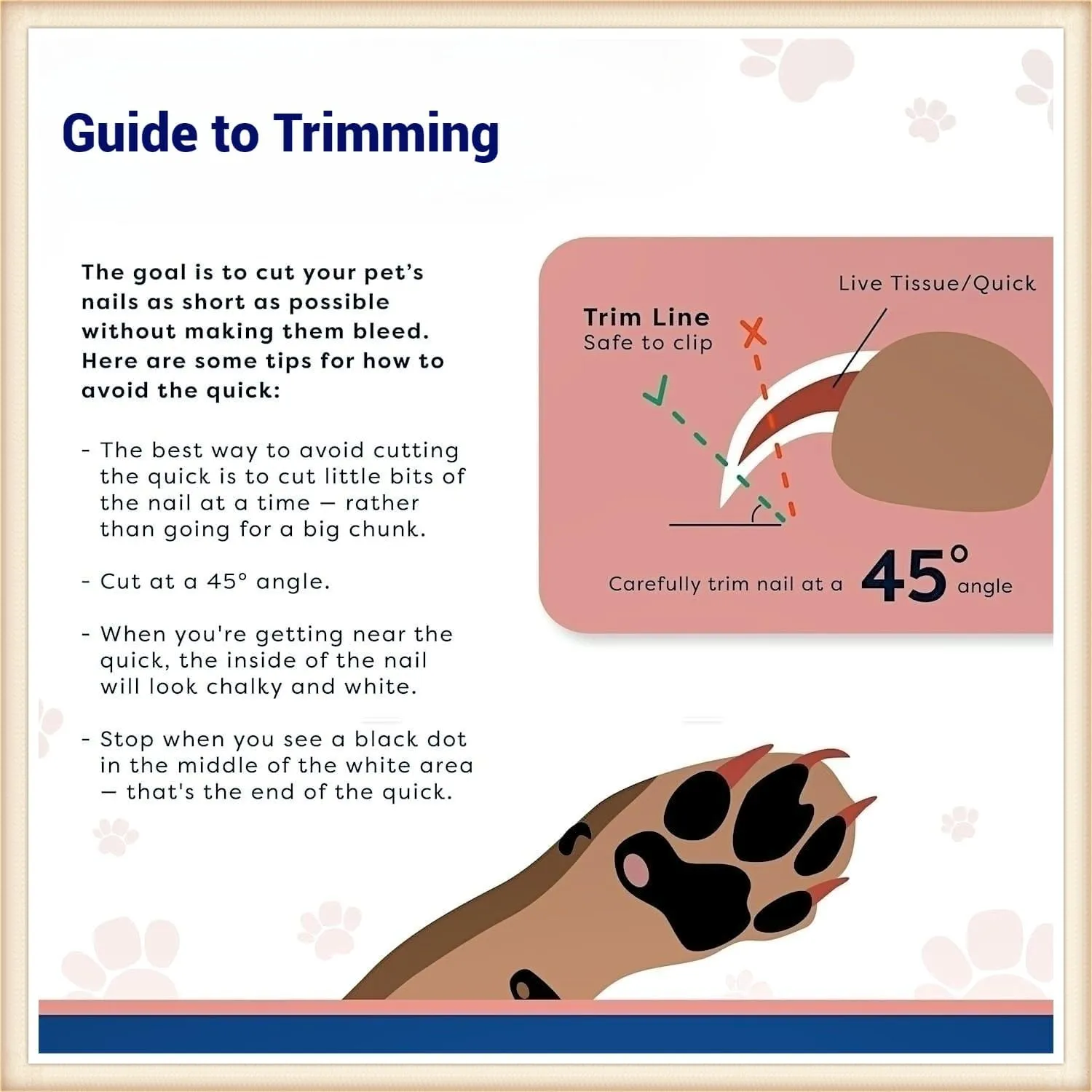 Dog & Cat Pets Nail Clippers and Trimmers Suitable for Medium to Small Dogs, Cats, Rabbits and Guinea Pigs - Safety Lock/Protective Guard to Avoid Over Cutting (Blue)