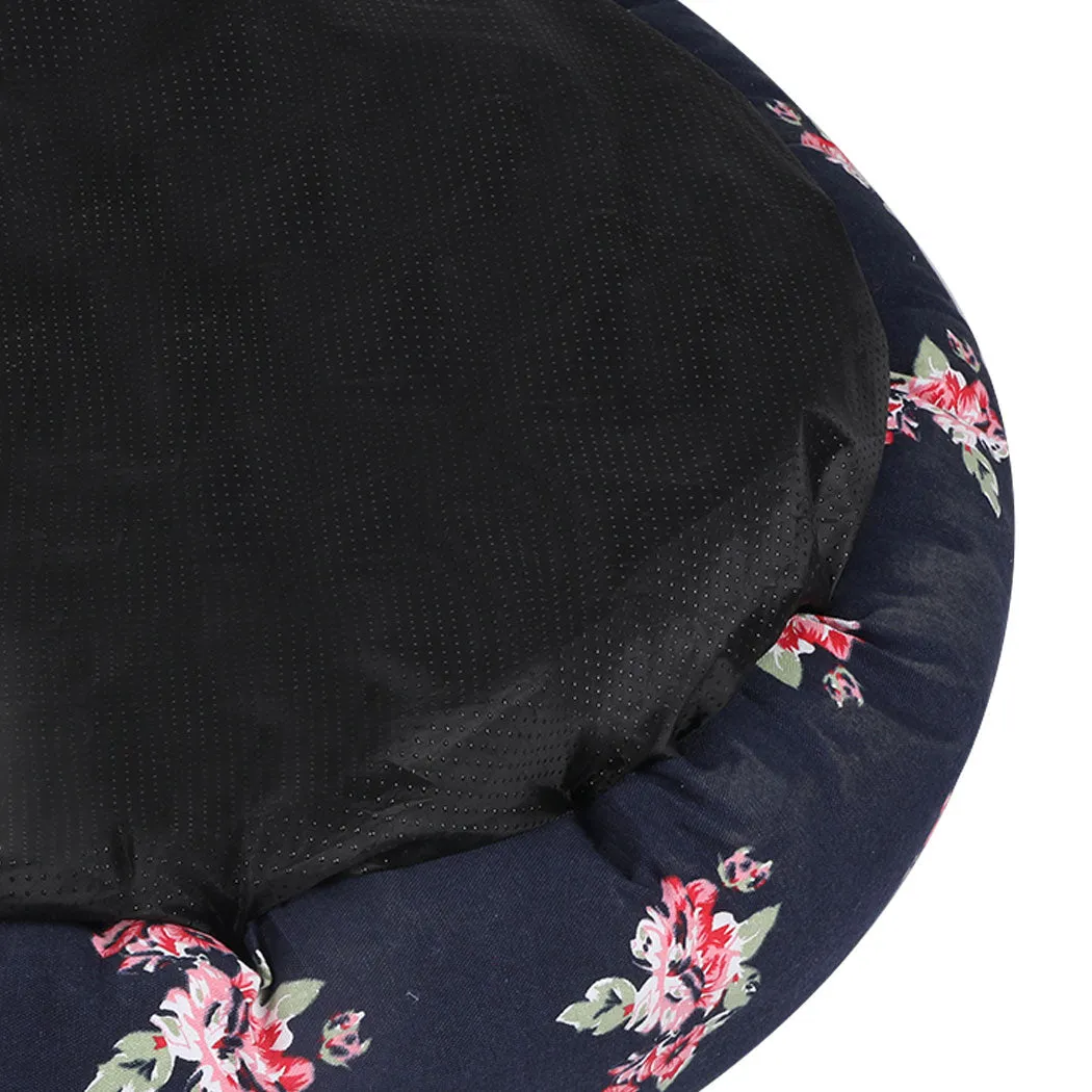 Dog Calming Bed Pet Cat Washable Portable Round Kennel for Summer Outdoor - XL