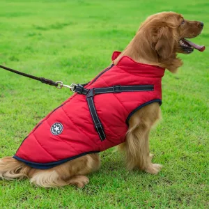 Dog Clothes Integrated Zip-up Cotton Coat