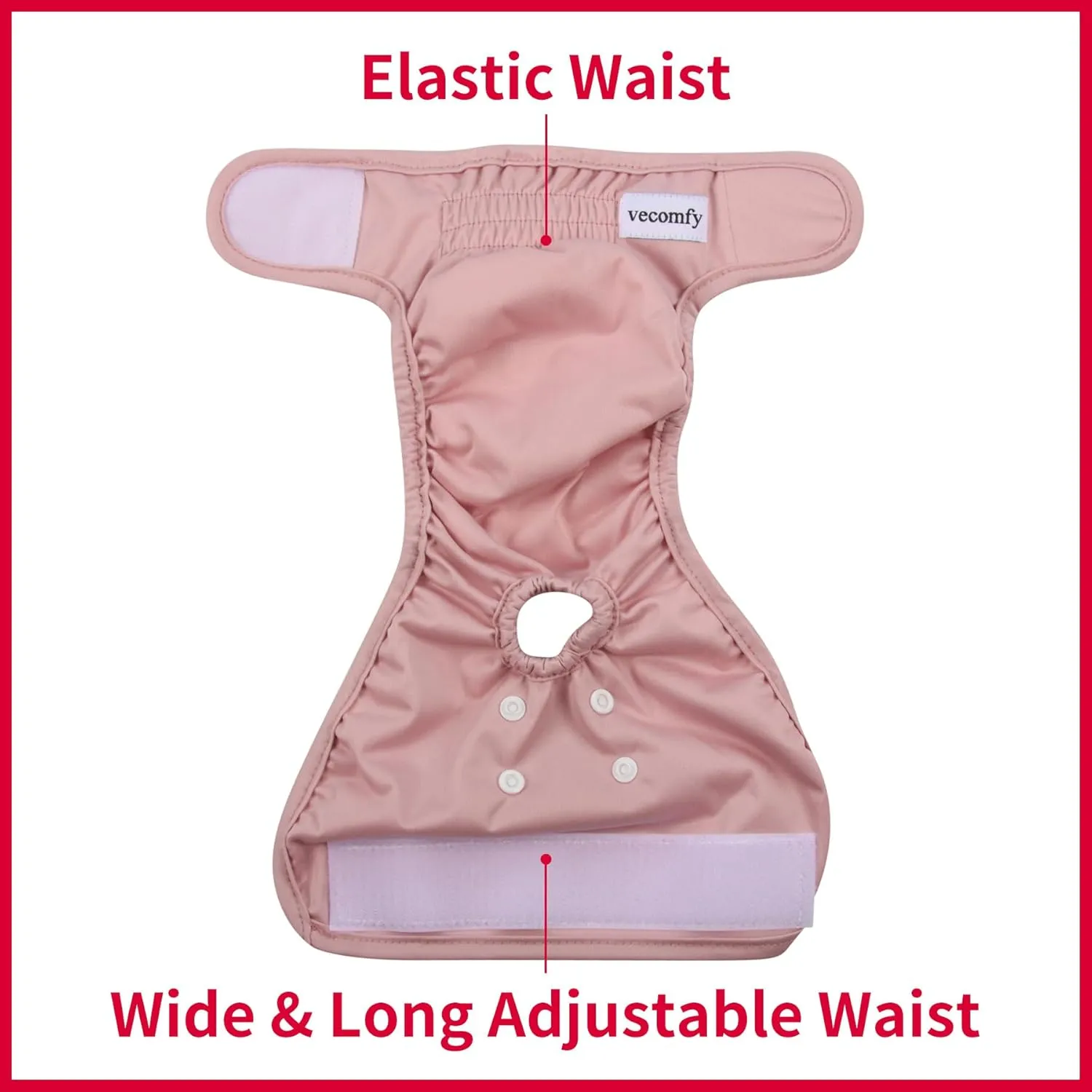 Dog Diapers Female for Small Dogs,(3 Pack) Premium Washable Reusable Leakproof Puppy Nappies,M