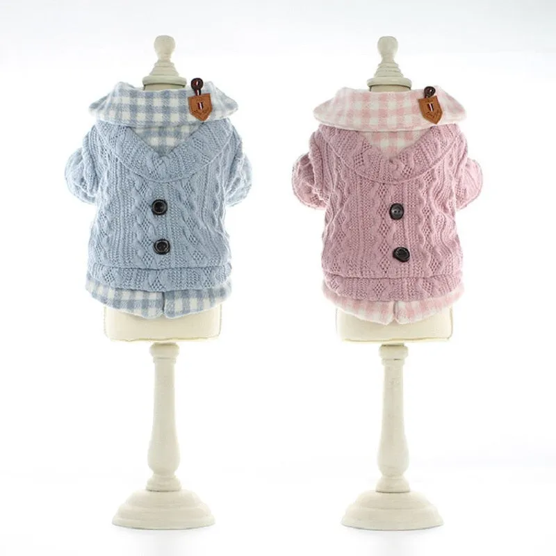 Dog Sweater Plaid