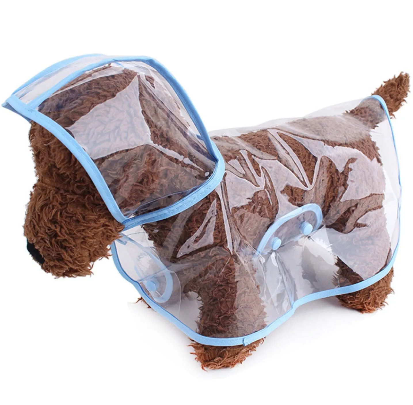 Dog Transparent Raincoat Jacket with Hoodie