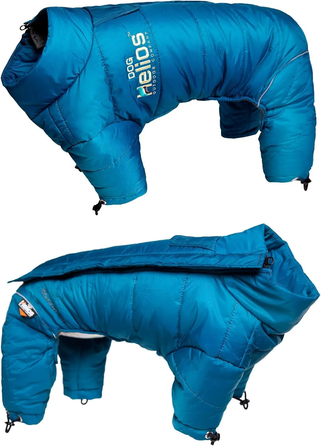 DOGHELIOS 'Thunder-Crackle' Full-Body Bodied Waded-Plush Adjustable and 3M Reflective Pet Dog Jacket Coat w/ Blackshark Technology, Small, Grenadine Red