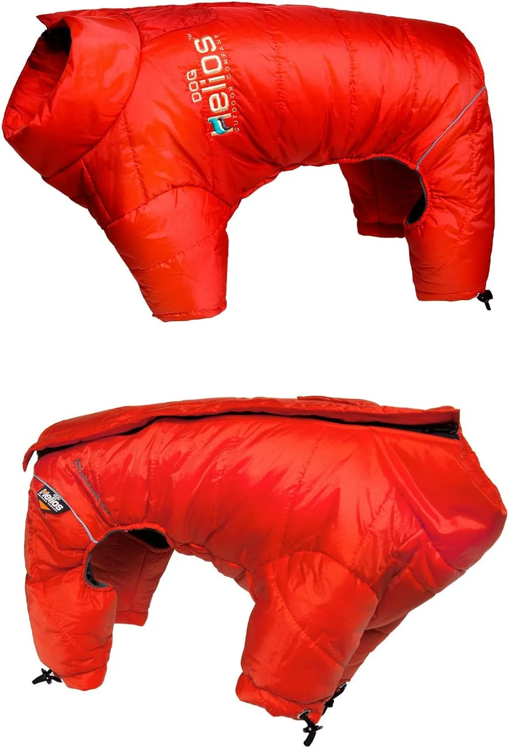 DOGHELIOS 'Thunder-Crackle' Full-Body Bodied Waded-Plush Adjustable and 3M Reflective Pet Dog Jacket Coat w/ Blackshark Technology, Small, Grenadine Red