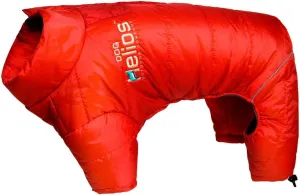 DOGHELIOS 'Thunder-Crackle' Full-Body Bodied Waded-Plush Adjustable and 3M Reflective Pet Dog Jacket Coat w/ Blackshark Technology, Small, Grenadine Red