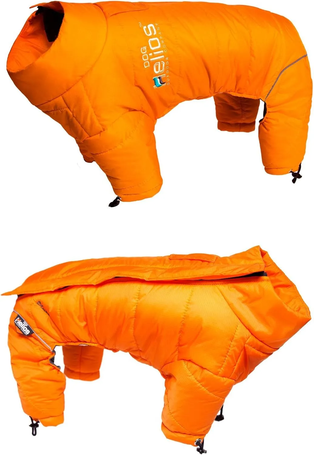 DOGHELIOS 'Thunder-Crackle' Full-Body Bodied Waded-Plush Adjustable and 3M Reflective Pet Dog Jacket Coat w/ Blackshark Technology, Small, Grenadine Red