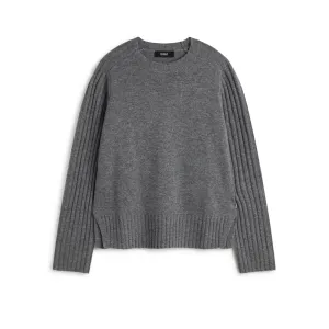 ECOALF MEDIUM GREY MELANGE EUCALIPTO SWEATER FOR WOMEN