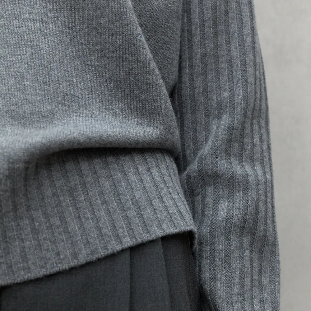 ECOALF MEDIUM GREY MELANGE EUCALIPTO SWEATER FOR WOMEN