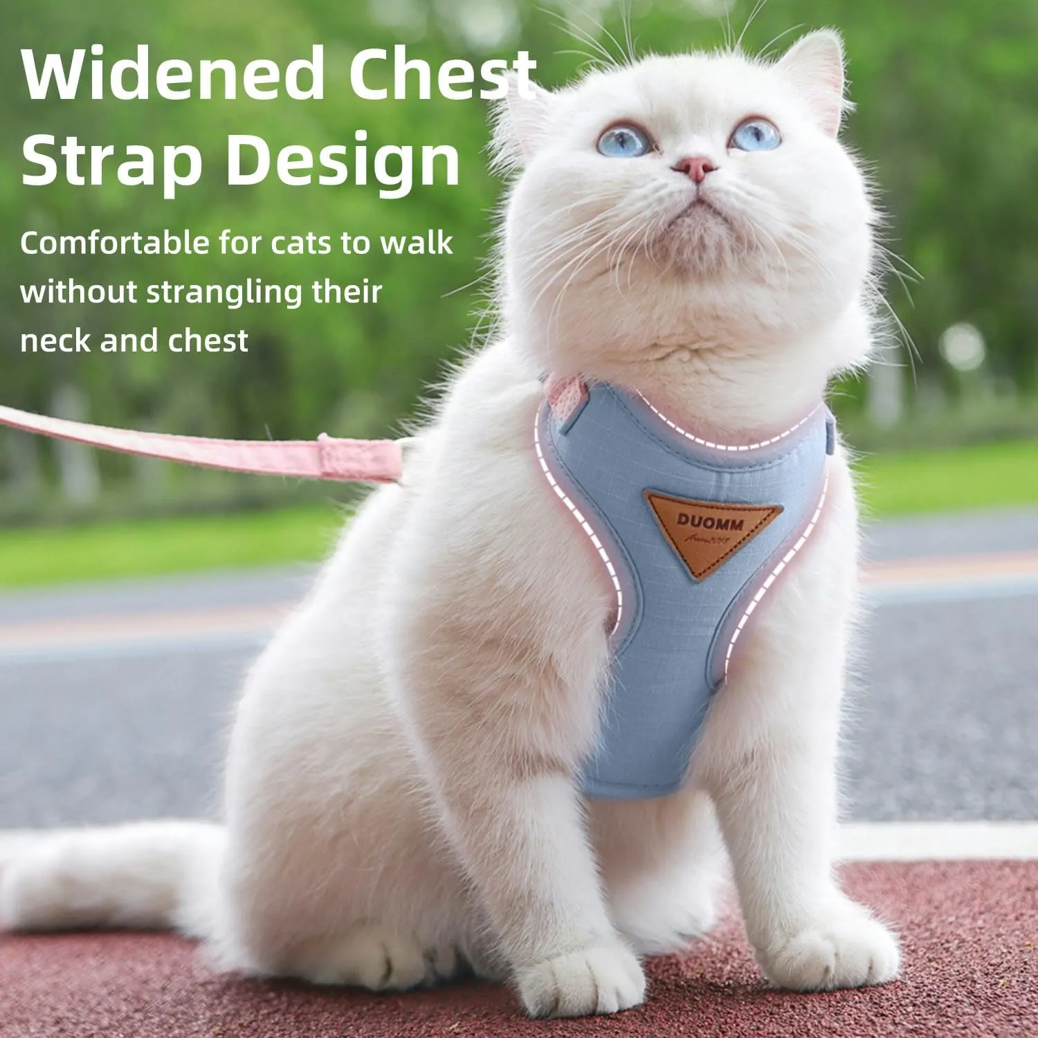 Escape-Proof Cat Harness and Leash Set - Adjustable and Comfortable - Ideal for Walking Cat Outdoors - Fits Kittens, Medium, and Large Cats (Yellow, S)