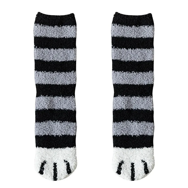 Fuzzy Neko Paw Socks