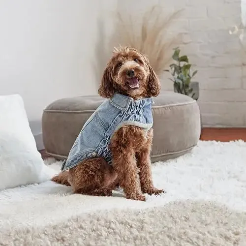 GF Pet Denim Jacket All Season Dog Jacket Light Wash