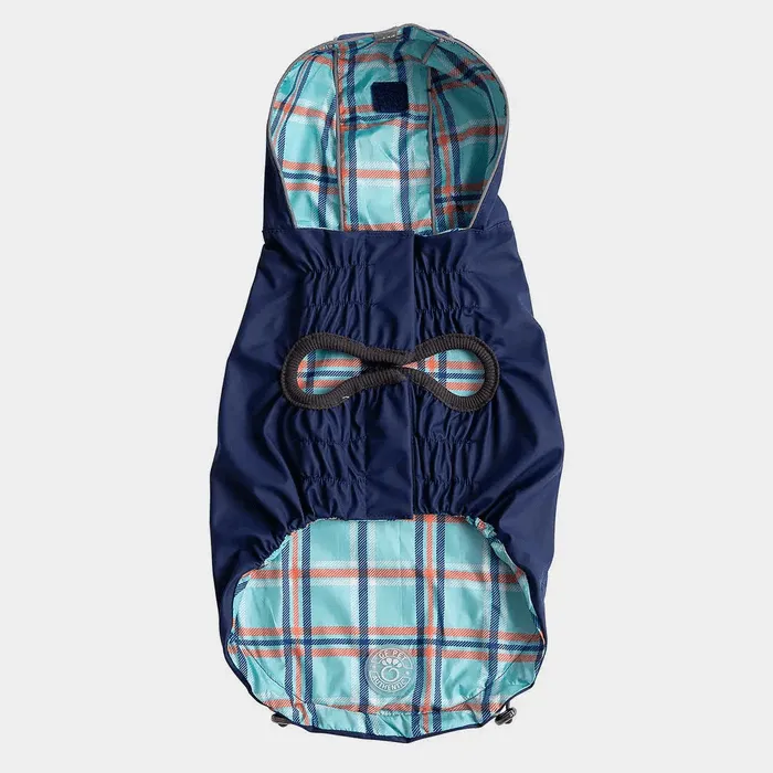 GF Pet Reversible Raincoat Navy For Dogs
