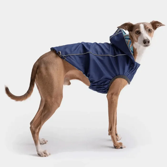 GF Pet Reversible Raincoat Navy For Dogs