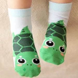 Green Turtle Zoo Socks