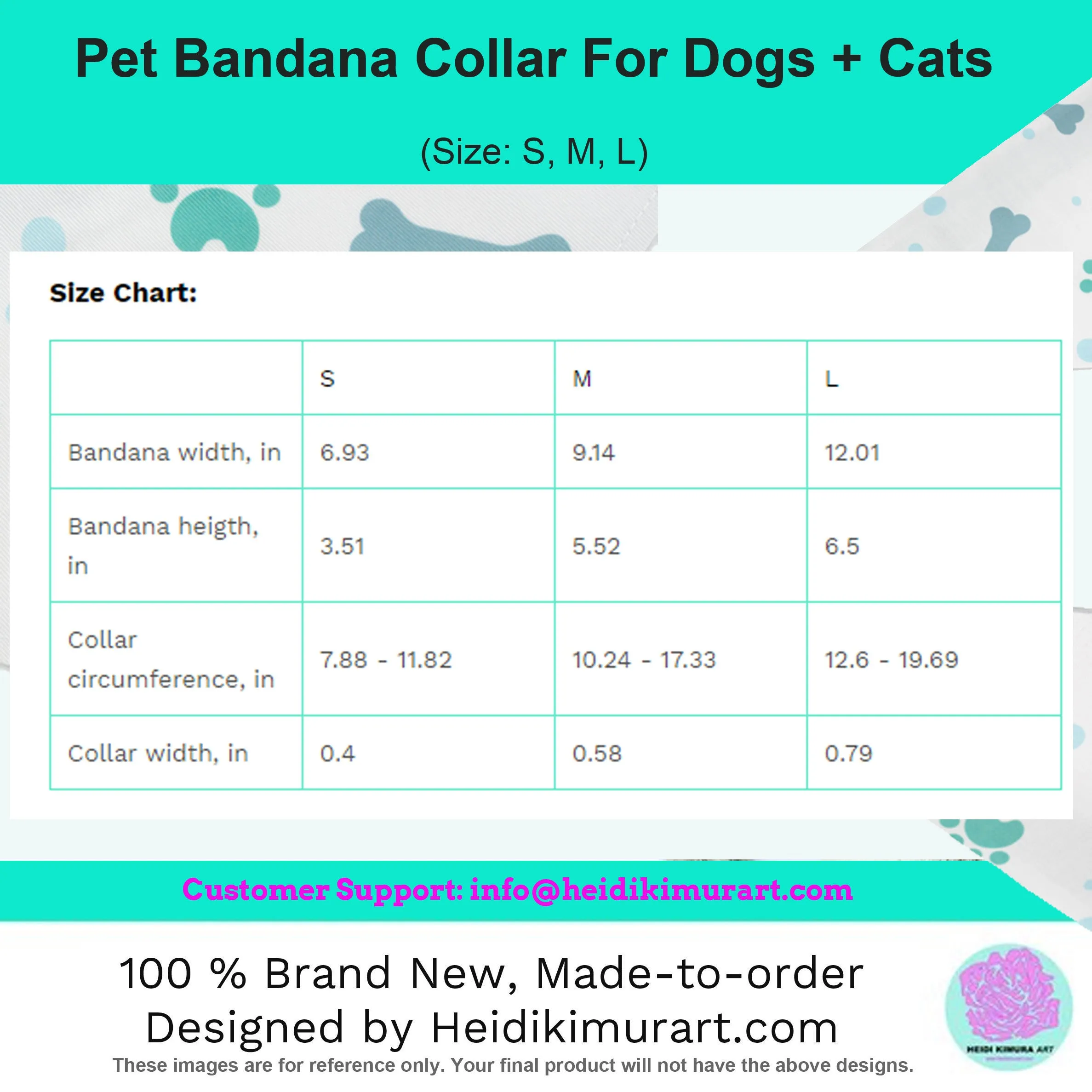 Grey Floral Pet Bandana Collar, Best Flower Print Pet Accessories For Dogs or Cats (Size: S, M, L)
