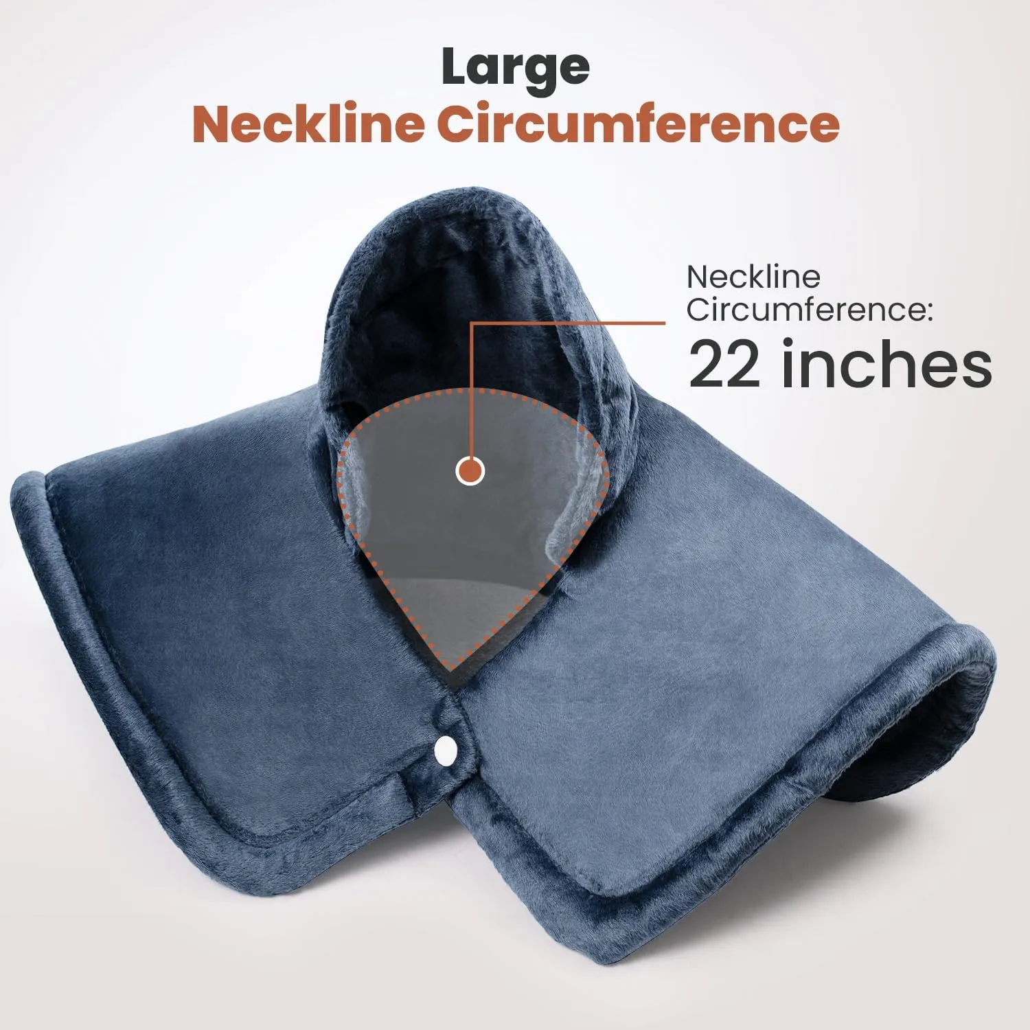 Heating Pad for Neck and Shoulders and Back, Electric Weighted Heat Pad for Pain Relief, 6 Heat Settings & Auto Shut Off Heated Wrap, Machine Washable Ultra Soft Fabric, Gifts for Women, Men, Mom, Dad